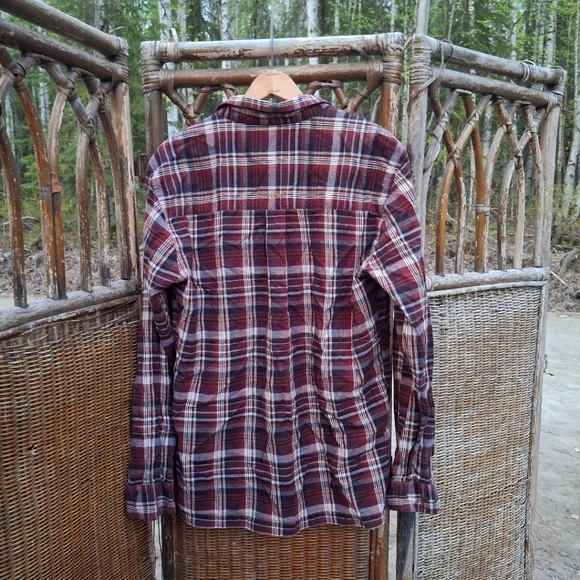 Kuhl Red Plaid Casual Button Down Shirt - Picture 4 of 5